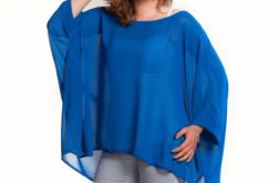 Szyfonowa tuniko-bluzka chaber