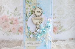 Kartka komunijna "CelebrationsBlue2" GOTOWA