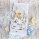 Kartka komunijna DL "Holy&White 2" GOTOWA - 