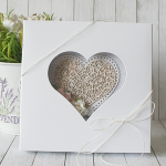 Kartka ślubna w pudełku  - szaro2c