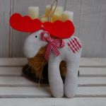 Lniane z czerwonym akcentem - 