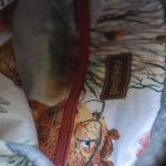 Szara torba na ramię z kominem z flauszu - 