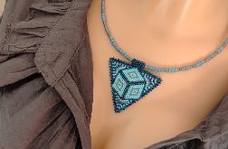 Naszyjnik Trójkąt Geometryczne Wzory Krótki 25.154