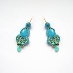 Kolczyki Turkusowo-złote - 