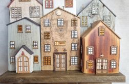 Wieszak - drewniane domki - na klucze i inne drobiazgi 21.