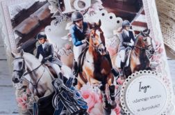 [Zamówienie specjalne] Kartka na 18. urodziny dla miłośniczki koni, w pudełku