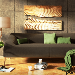 Obraz drewniany, panel dekoracyjny 3d drewno - Ich rustykalny charakter nada charakter każdemu wnętrzu