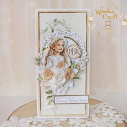 Kartka pamiątka komunijna "SimpleStory"GOTOWA