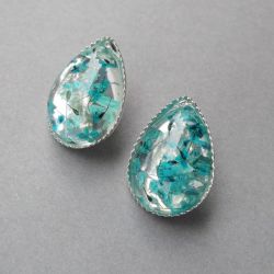 ♥ Wieczne Kwiaty LIGHT BLUE silver ♥