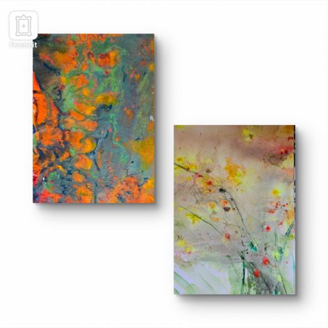 Akwarela kompozycja wiosnaa