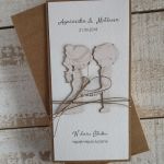 Rustykalna kartka ślubna z pudełkiem 12 - rustykalna kartka ślubna
