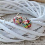 Kolczyki Owocowa Mozaika – ręcznie robione z żywicy - 2