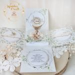 Exploding box komunijny "WhiteRoses 2" GOTOWY - 