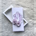 Kartka ślubna w pudełku z okienkiem violet - zdjęcie 3