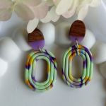 "Ariana II" - kolczyki z gliny polimerowej. - subtelne i kobiece