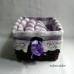 Ręczniki zestaw fioletowy - teofano atelier, ręczniki