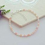 Bransoletka Opal różowy Srebro 925 - Bransoletka Opal różowy