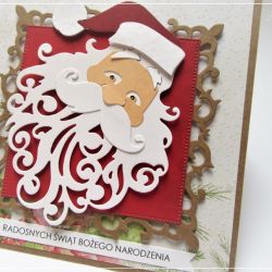 Kartka bożonarodzeniowa z Mikołajem