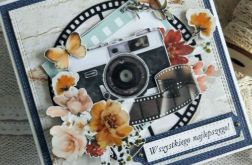 Męska kartka urodzinowa z aparatem fotograficznym 2