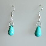 Delikatne kolczyki z turkusami - 