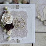 Kartka ślubna z personalizacją i pudełko 2 - kartka ślubna z kwiatami