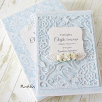 Pamiątka chrztu świętego - niebieska - 