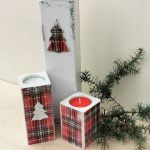 Świeczniki świąteczne Vintage #3 - zimowe świeczniki