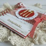 Przepiśnik - czerwony ze sztućcami - 