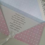 Kartka kopertowa kopertówka z okazji narodzin dziewczynki - życzenia