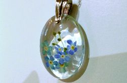 Już nie zapomnisz - wisiorek z żywicy i srebra