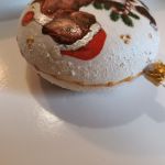 Bombka, medalion , średnica 10 cm, z pieskami - 
