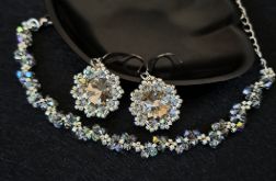 Kolczyki i Bransoletka "Black Diamond"