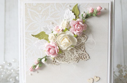 Kartka ślubna "Dwa serca" v4