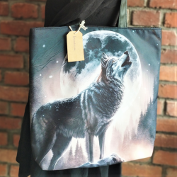 Duża torba z wilkiem 