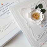Kartka ŚLUBNA w bieli - z cytatem - Biała kartka na ślub w pudełku
