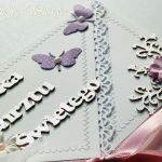 Pamiątka Chrztu św.  'fiołkowa łąka' - 