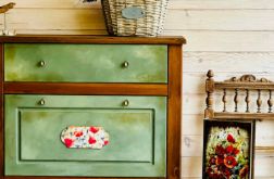 Szafka na buty, ręcznie malowana, sielska, GRATIS zawieszka