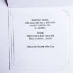 Subtelna kartka ślubna handmade w pudełku  - Personalizowana kartka na ślub z życzeniami