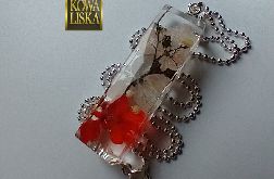 Dziki Sad - wisior z żywicy na srebrnym łańcuszku