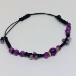 Bransoletka ręcznie robiona ametyst  - 