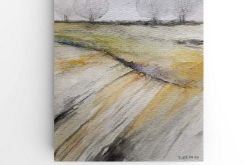 Pejzaż-praca formatu A5.