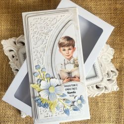 190, Kartka na komunię w pudełku dla chłopca