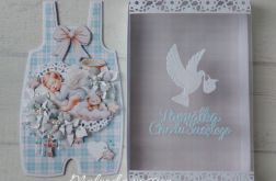Kartka - spodenki na chrzest