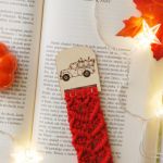 Makramowa zakładka do książki Dyniowy wóz - 