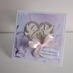 Personalizowana kartka na Ślub gołabki w sercu - Personalizowana kartka na Ślub gołabki w sercu