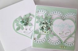 Kartka MŁODEJ PARZE miętowa