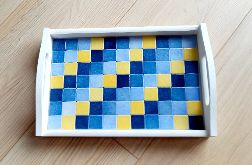 Taca z mozaiką ceramiczną