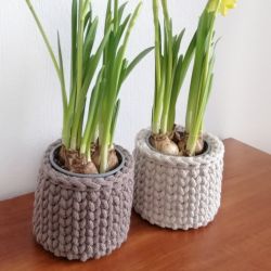 Kosz do przechowywania,koszyk ze sznurka bawełnianego 15x12cm.