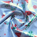 Tkanina bawełna-wzór świąteczny skrzaty - Bawełna