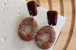 "Inet I" - kolczyki z gliny polimerowej.